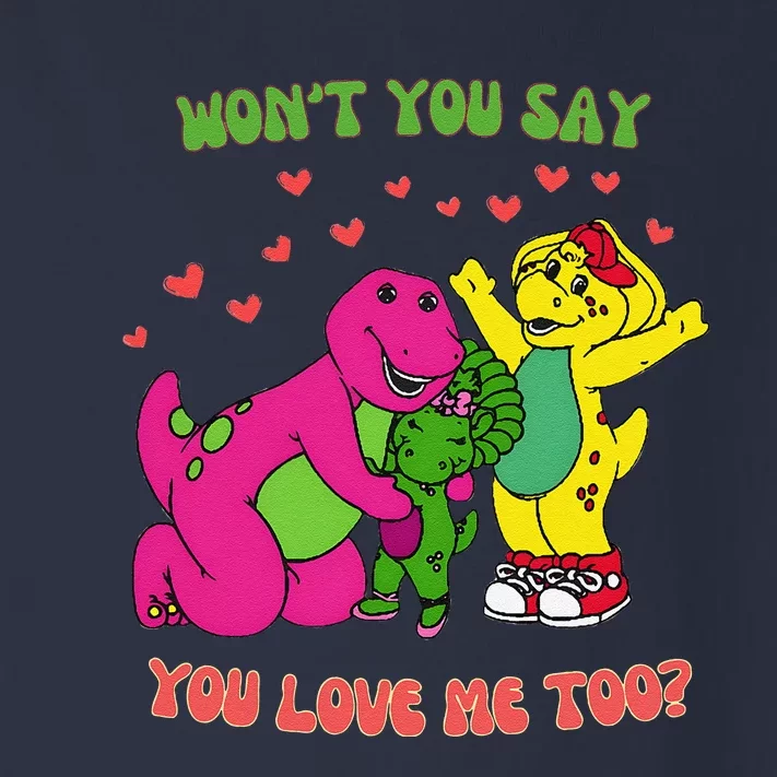 Barney Baby Bop And Bj WonT You Say You Love Me Too Toddler Long Sleeve Shirt