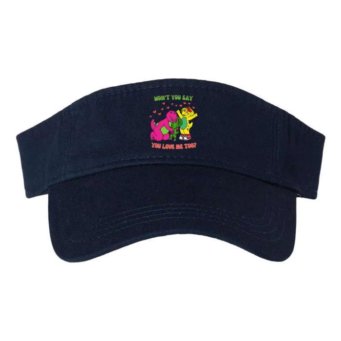 Barney Baby Bop And Bj WonT You Say You Love Me Too Valucap Bio-Washed Visor