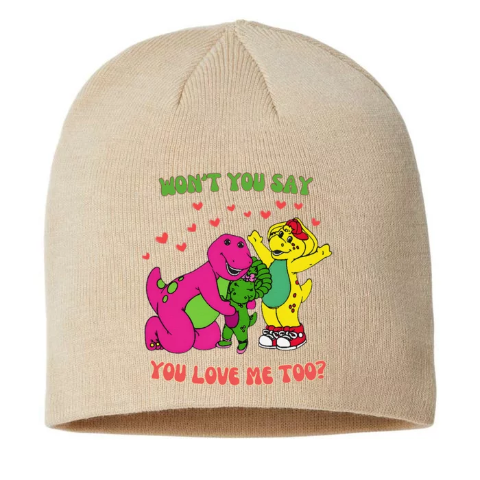 Barney Baby Bop And Bj WonT You Say You Love Me Too 8 1/2in Sustainable Knit Beanie