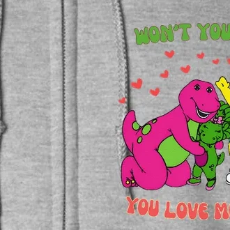 Barney Baby Bop And Bj WonT You Say You Love Me Too Full Zip Hoodie