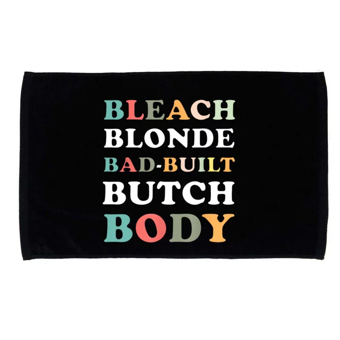 Bleach Blonde Bad Built Butch Body Microfiber Hand Towel