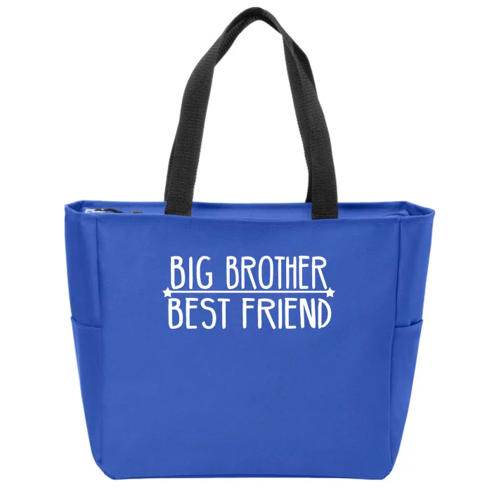 Big Brother Best Friend Cool Gift National Siblings Day Gift Zip Tote Bag