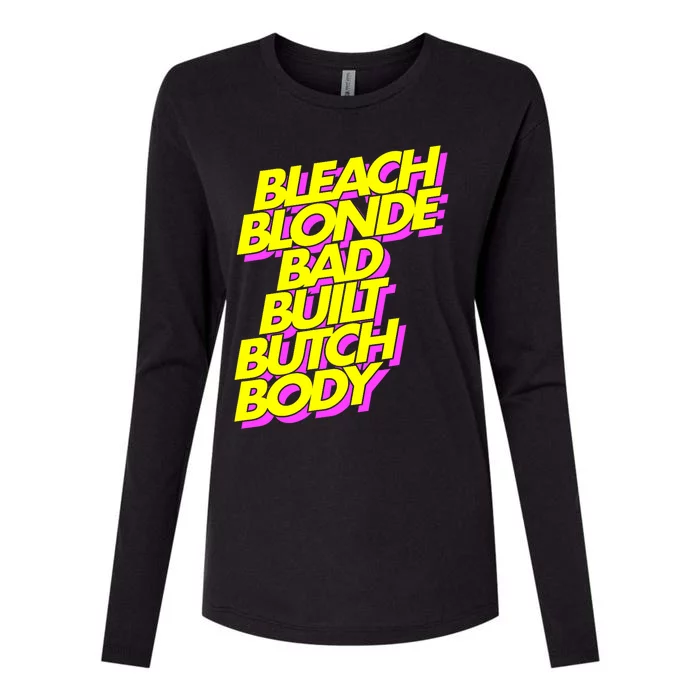 Bleach Blonde Bad Built Butch Body Anti Maga Womens Cotton Relaxed Long Sleeve T-Shirt