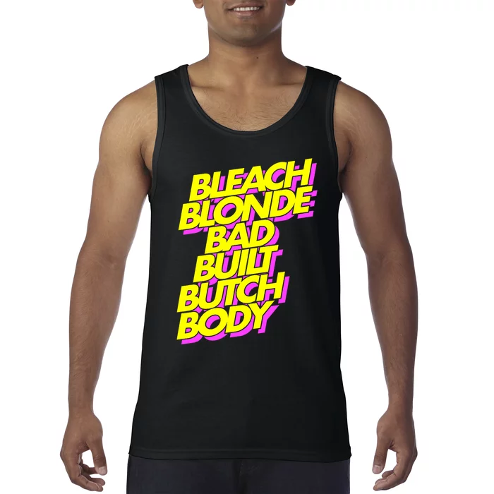 Bleach Blonde Bad Built Butch Body Anti Maga Tank Top