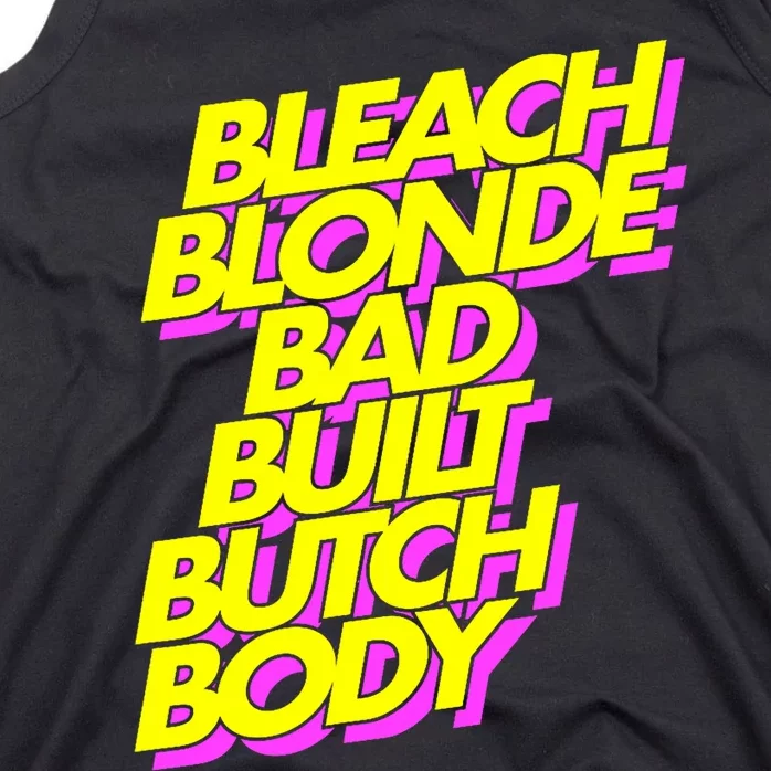 Bleach Blonde Bad Built Butch Body Anti Maga Tank Top