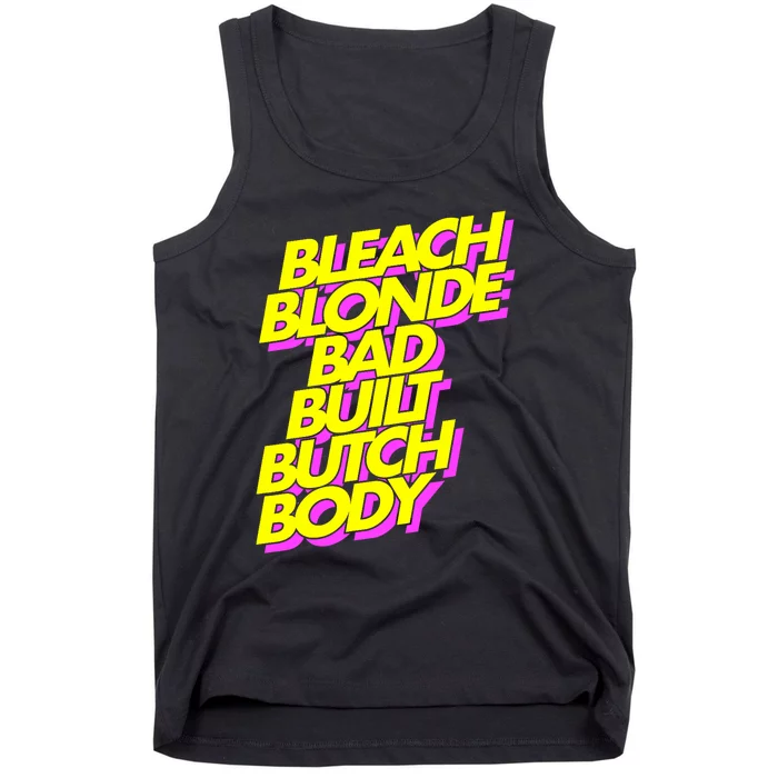 Bleach Blonde Bad Built Butch Body Anti Maga Tank Top