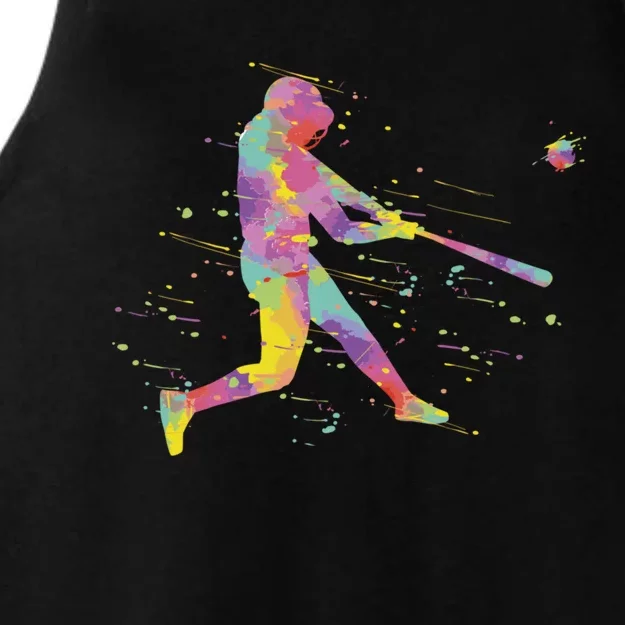 Baseball Boy Ladies Tri-Blend Wicking Tank