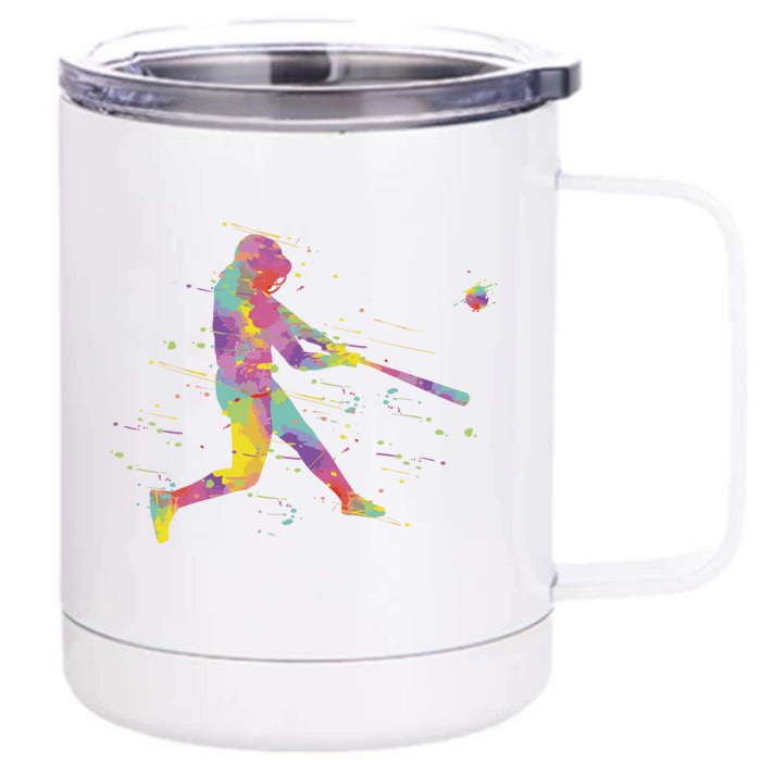 Baseball Boy Front & Back 12oz Stainless Steel Tumbler Cup