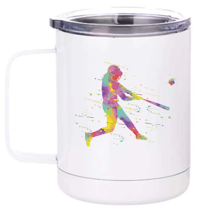 Baseball Boy Front & Back 12oz Stainless Steel Tumbler Cup