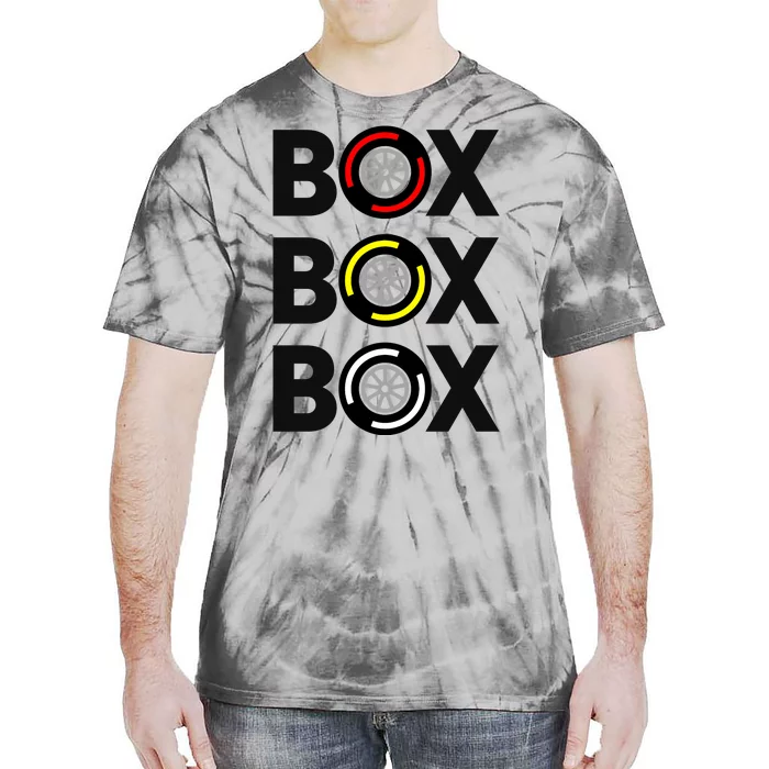 Box Box Box Racing Gift Race Car Driver Tie-Dye T-Shirt