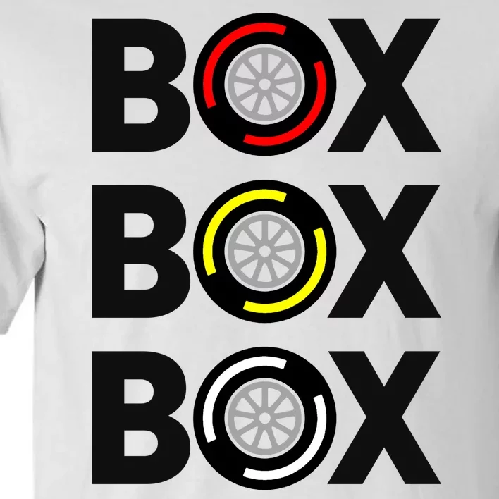 Box Box Box Racing Gift Race Car Driver Tall T-Shirt