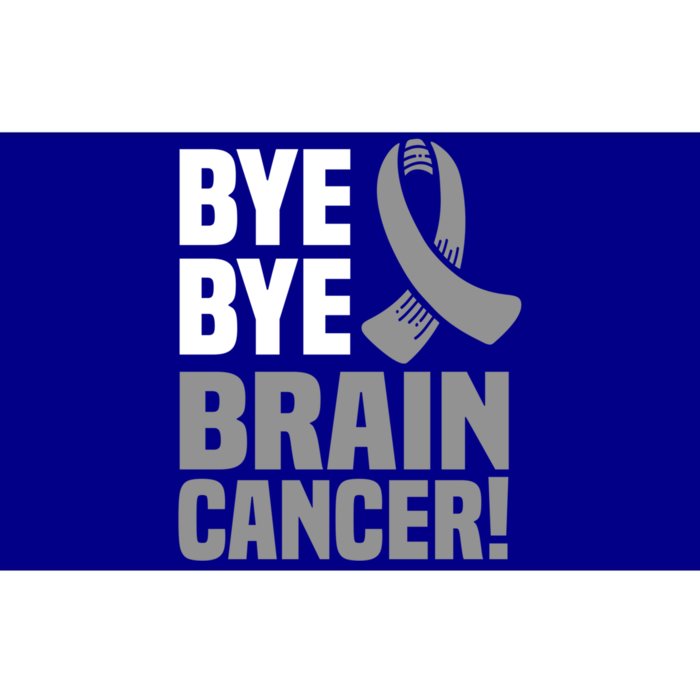 Bye Bye Brain Cancer Survivor Gray Awareness Ribbon Cute Gift Bumper Sticker