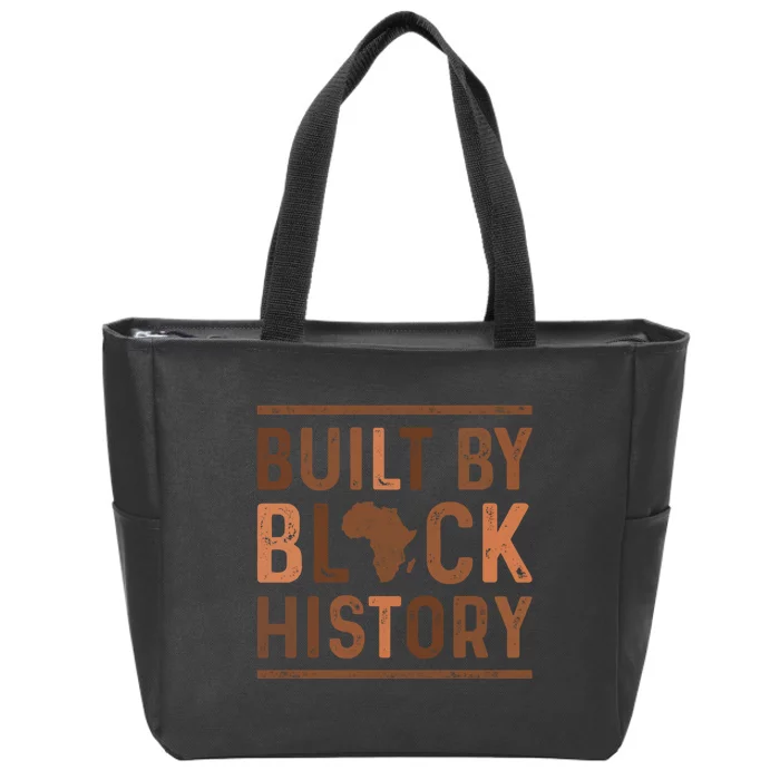 Built By Black History Zip Tote Bag