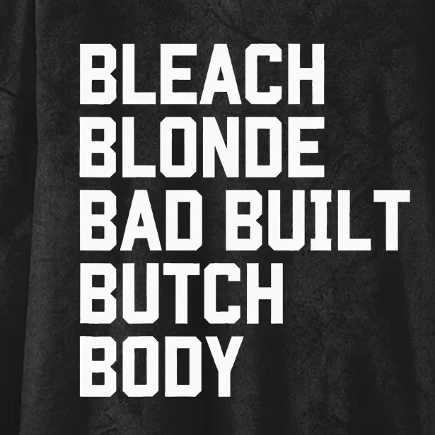 Bleach Blonde Bad Built Butch Body Antimaga Hooded Wearable Blanket