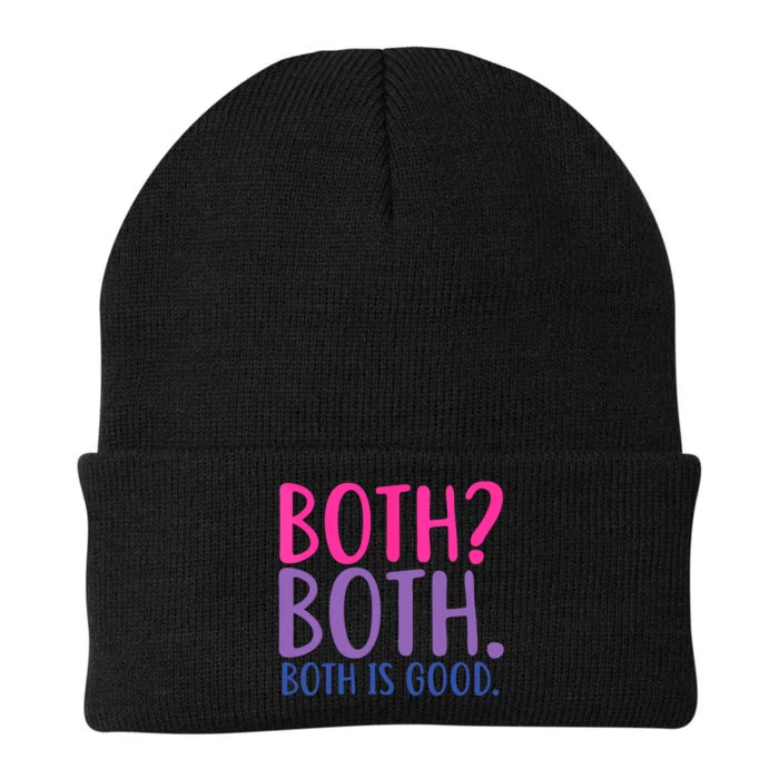 Both? Both. Both Is Good Funny Bisexual Pride Knit Cap Winter Beanie