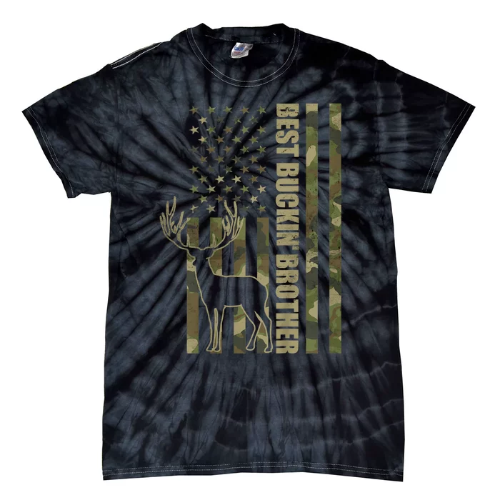 Best Buckin Brother Camo American Flag Tie-Dye T-Shirt