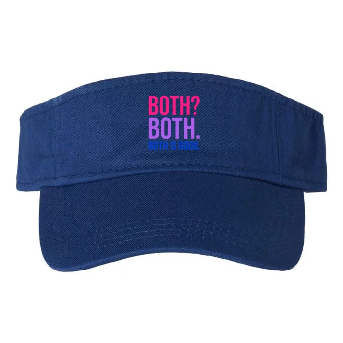 Both Both Both Is Good Bi Pride Bisexual Gift Valucap Bio-Washed Visor