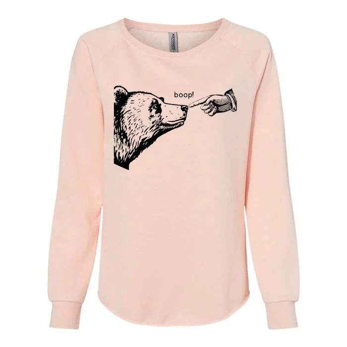 Boop Bear Womens California Wash Sweatshirt