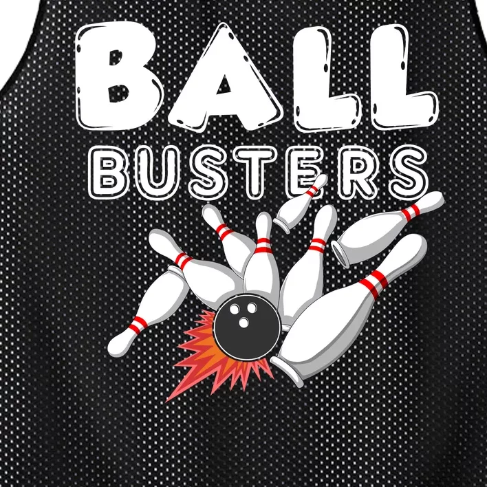 Bowling Ball Busters Mesh Reversible Basketball Jersey Tank