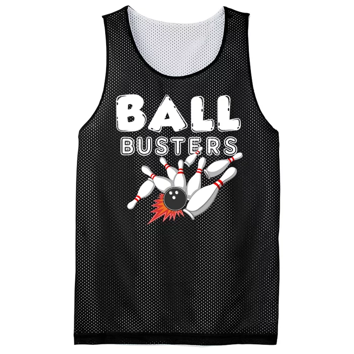 Bowling Ball Busters Mesh Reversible Basketball Jersey Tank