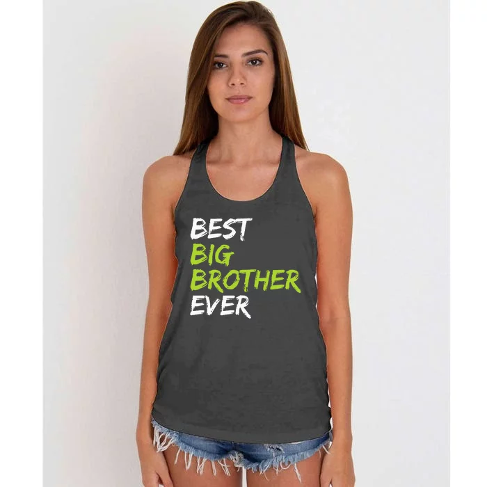 Best Big Brother Ever Women's Knotted Racerback Tank