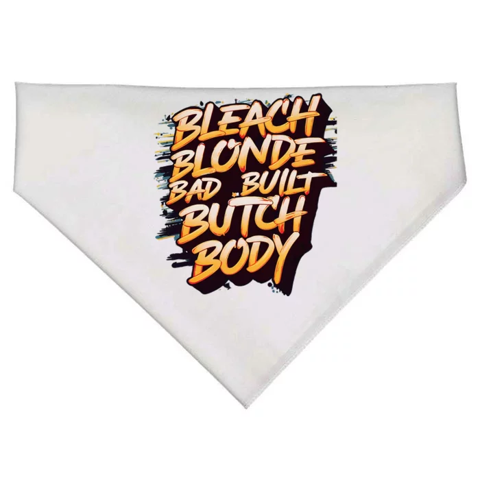 Bleach Blonde Bad Build Butch Body USA-Made Doggie Bandana