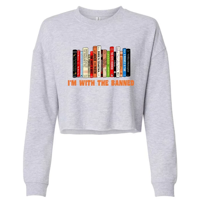 Banned Book Cropped Pullover Crew