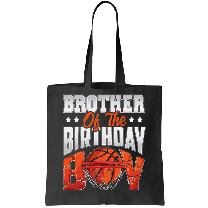 Brother basketball birthday Family Baller bday Party Tote Bag