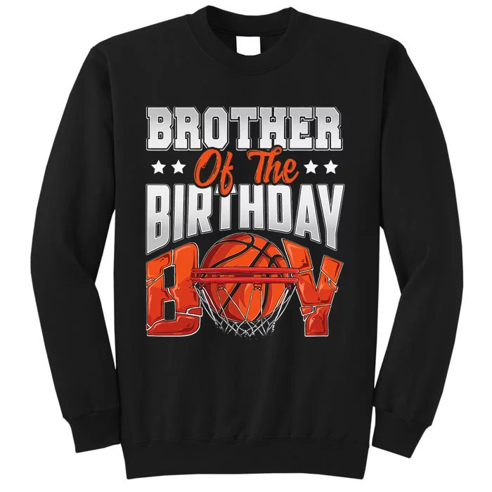 Brother basketball birthday Family Baller bday Party Tall Sweatshirt