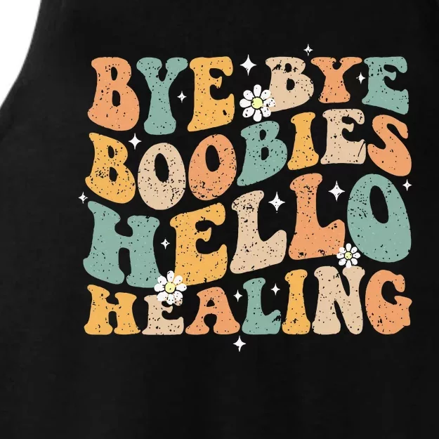 Bye Bye Boobies Hello Healing Ladies Tri-Blend Wicking Tank