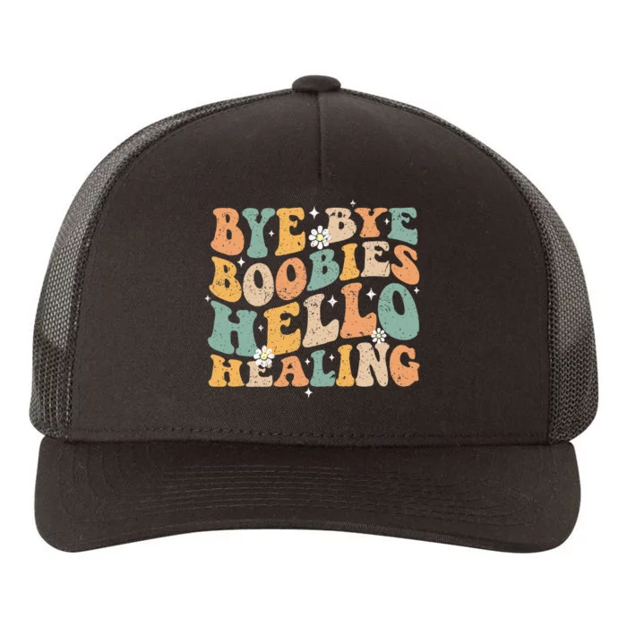 Bye Bye Boobies Hello Healing Yupoong Adult 5-Panel Trucker Hat