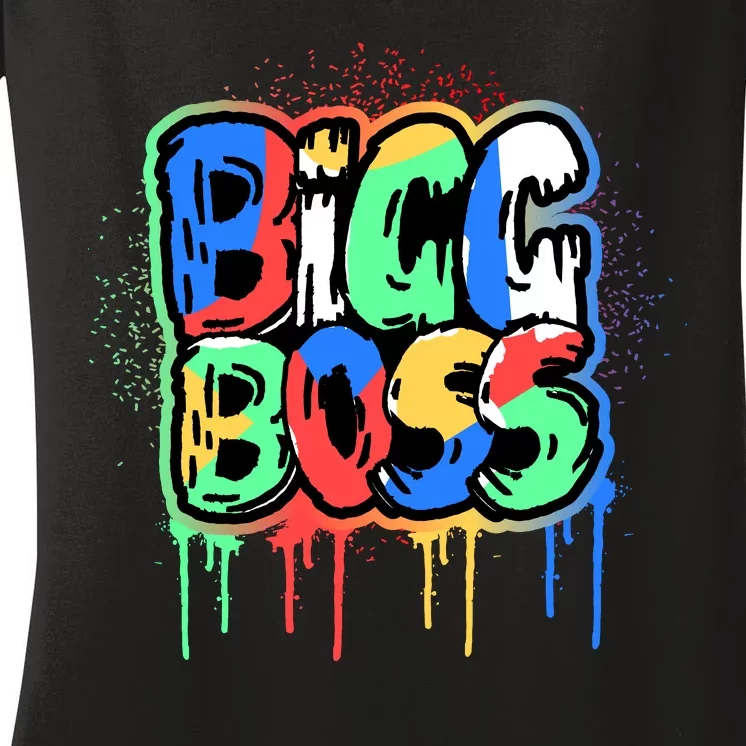 Bigg Boss Women's V-Neck T-Shirt