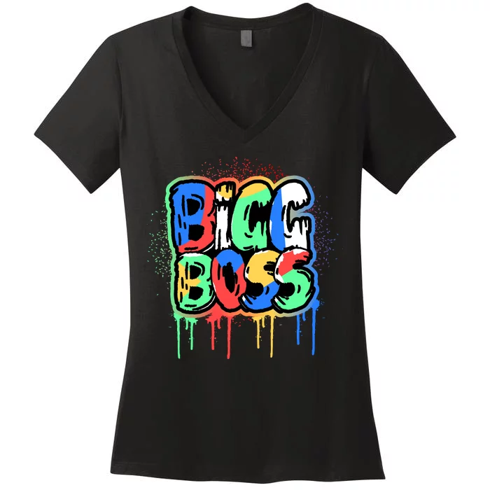 Bigg Boss Women's V-Neck T-Shirt