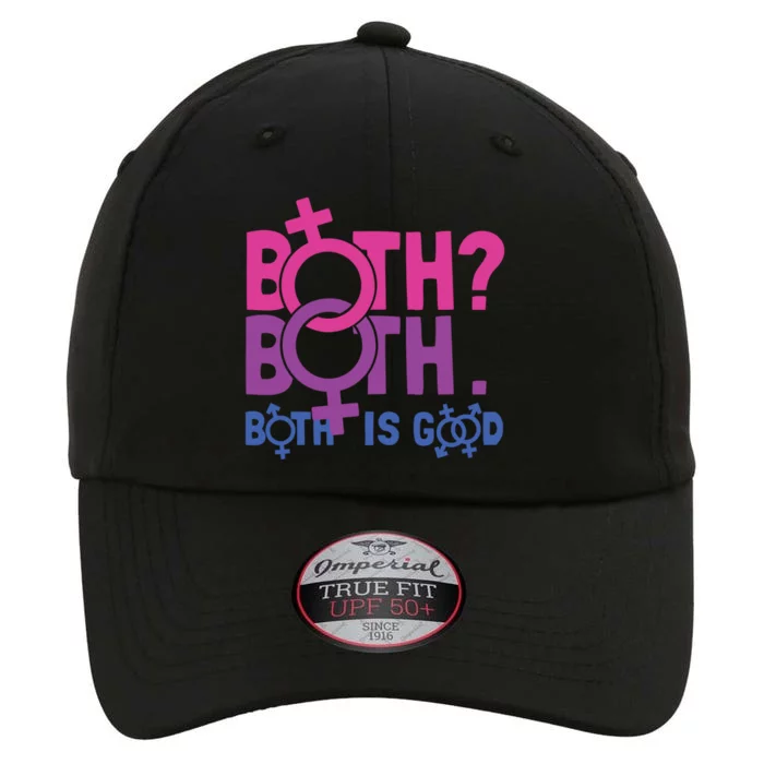 Both? Both Both Is Good Bi Pride Humor Bisexual Pride Gift The Original Performance Cap