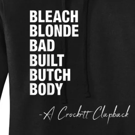 Bleach Blonde Bad Built Butch Body Women's Pullover Hoodie