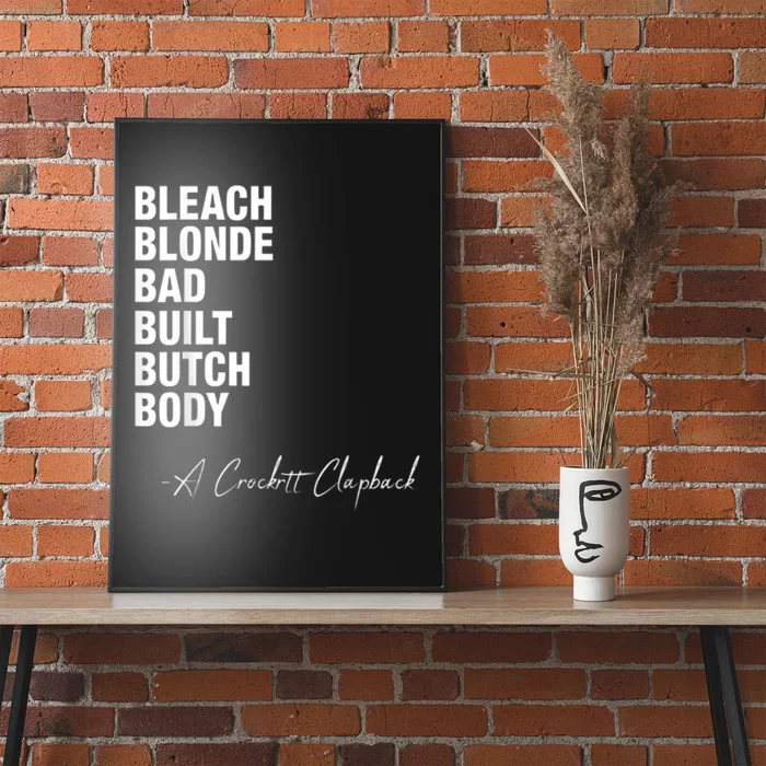 Bleach Blonde Bad Built Butch Body Poster