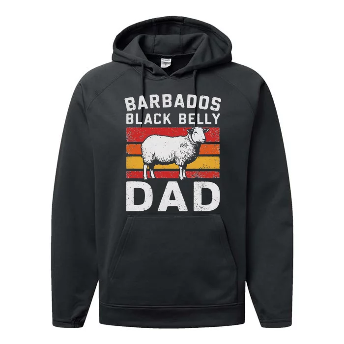 Barbados BlackS Belly Sheeps Vintage Performance Fleece Hoodie