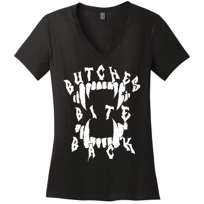 Butches Bite Back Women's V-Neck T-Shirt