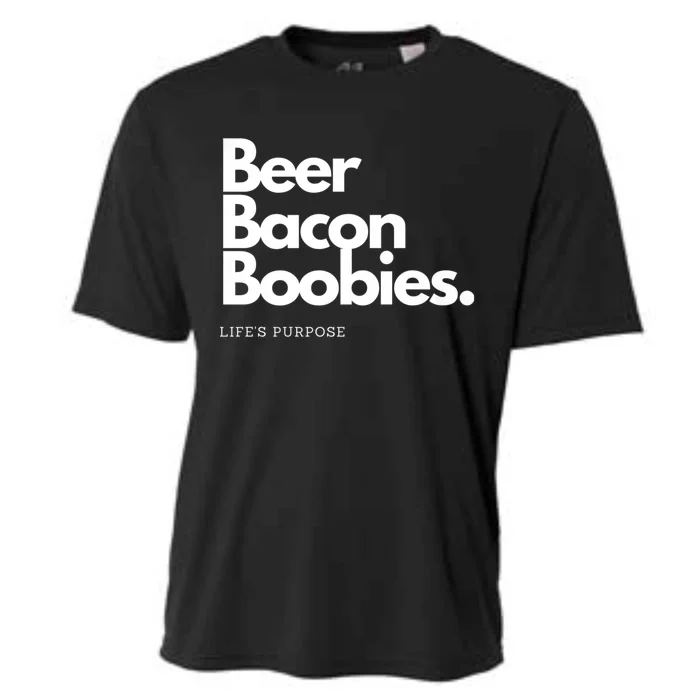 Beer Bacon Boobies Premium Cooling Performance Crew T-Shirt