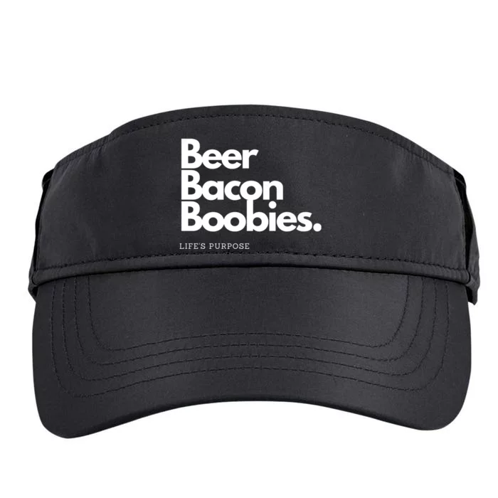 Beer Bacon Boobies Premium Adult Drive Performance Visor