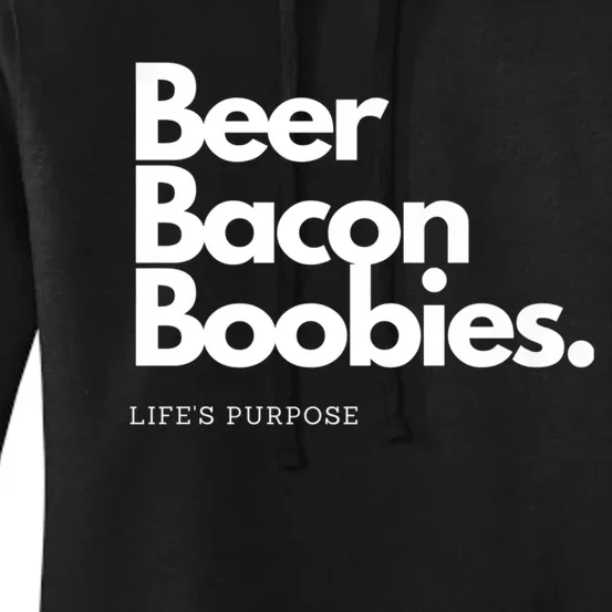 Beer Bacon Boobies Premium Women's Pullover Hoodie