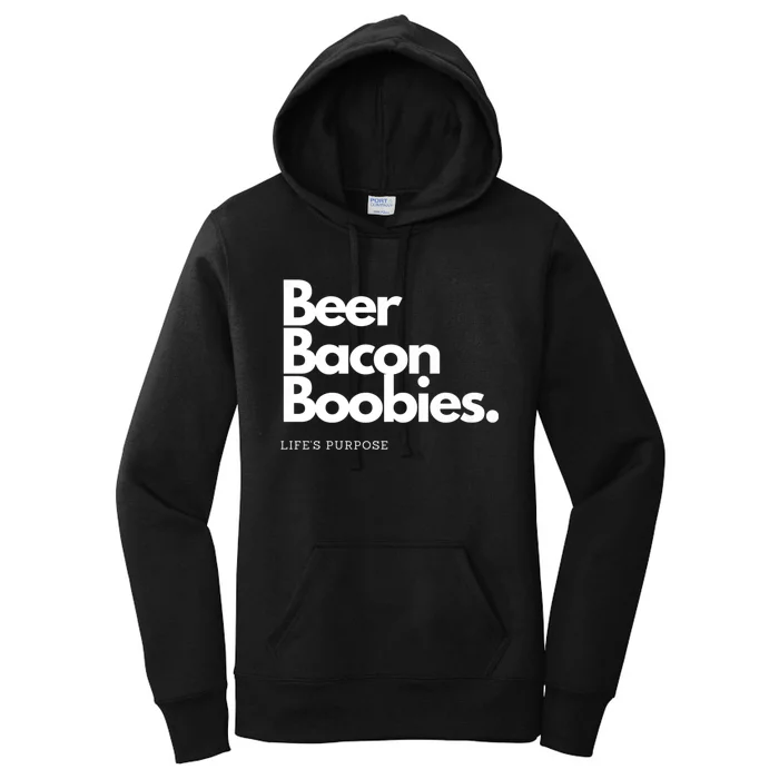 Beer Bacon Boobies Premium Women's Pullover Hoodie