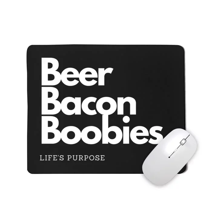 Beer Bacon Boobies Premium Mousepad