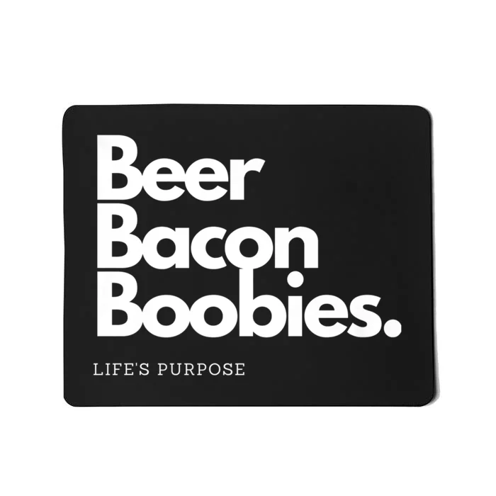 Beer Bacon Boobies Premium Mousepad