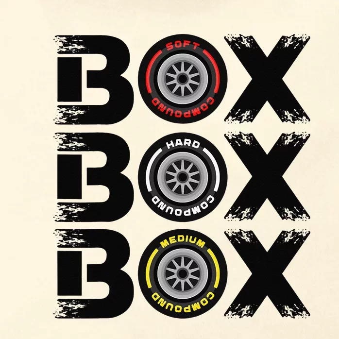 Box Box Box F1 Tyre Compound V2 Design Car Lover Zip Tote Bag