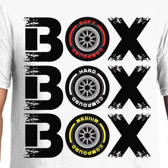 Box Box Box F1 Tyre Compound V2 Design Car Lover Pajama Set