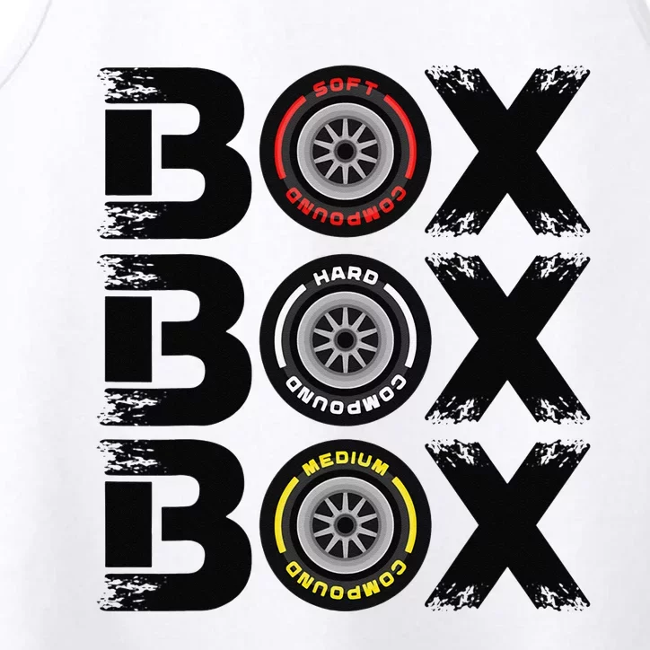 Box Box Box F1 Tyre Compound V2 Design Car Lover Performance Tank