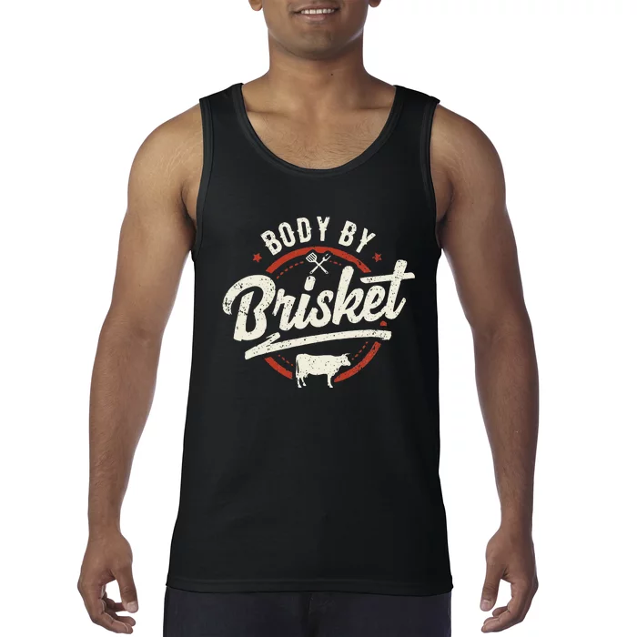 Body By Brisket Backyard Cookout BBQ Grill Tank Top