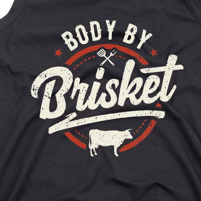 Body By Brisket Backyard Cookout BBQ Grill Tank Top