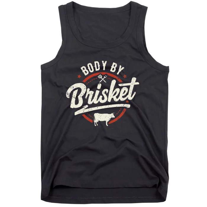 Body By Brisket Backyard Cookout BBQ Grill Tank Top